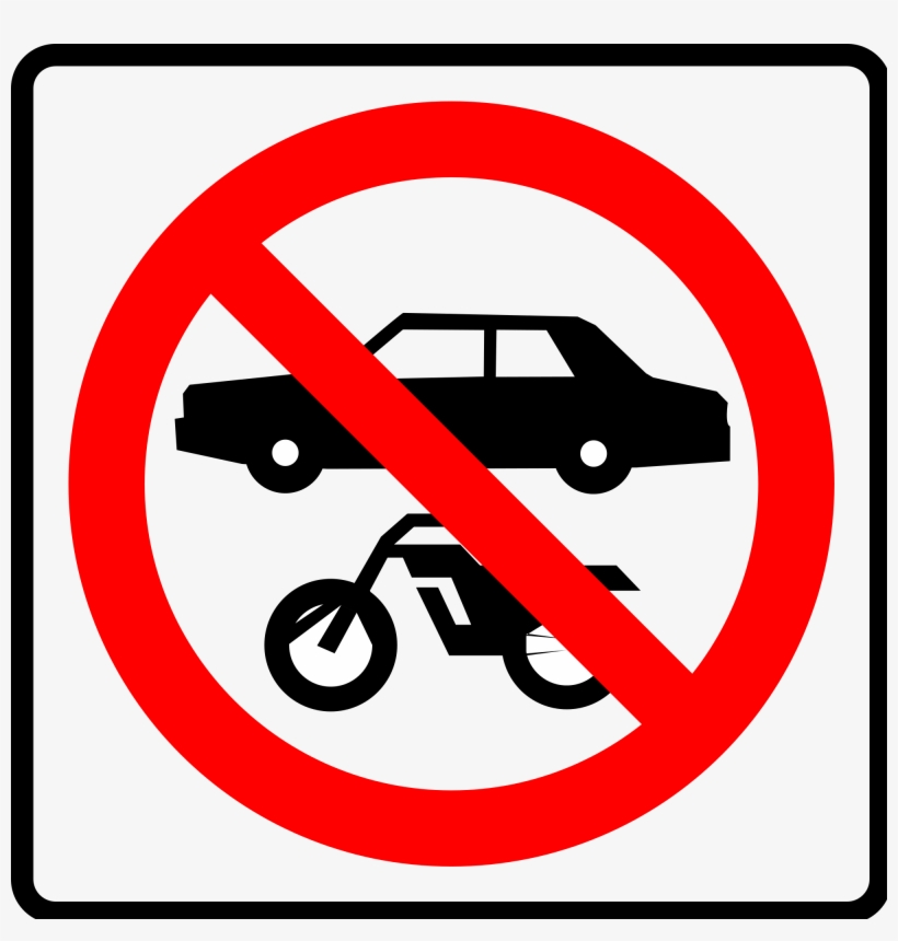 Open - Prohibido Vehiculos De Motor, transparent png