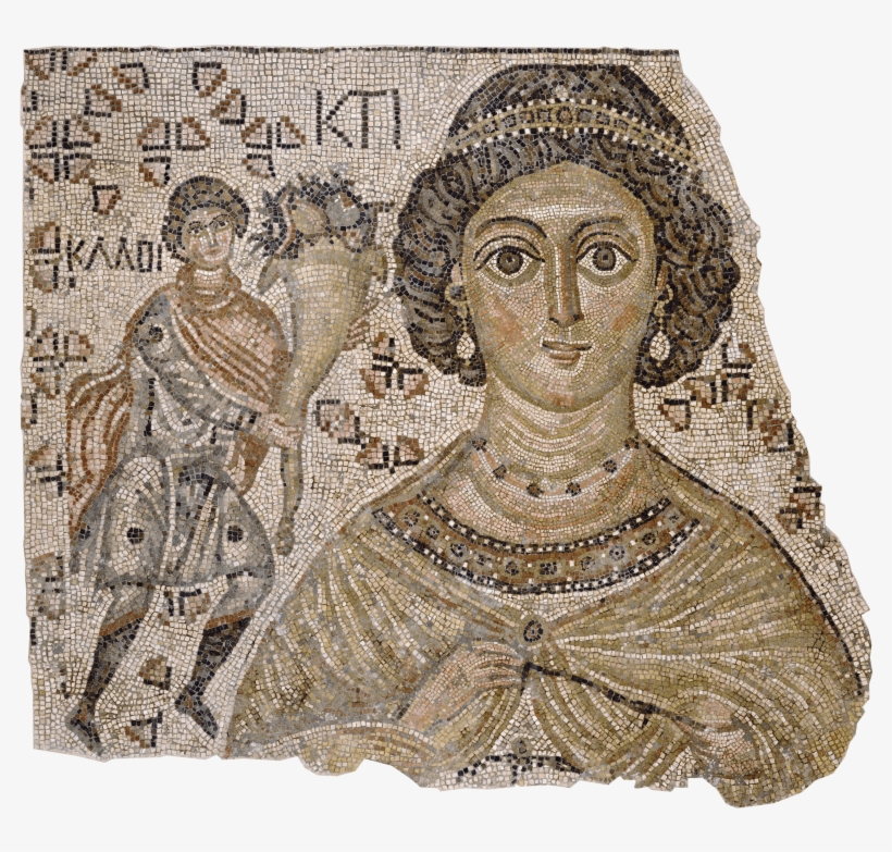 Floor Mosaic With Ktisis - 'fragment Of A Floor Mosaic With A Personification, transparent png