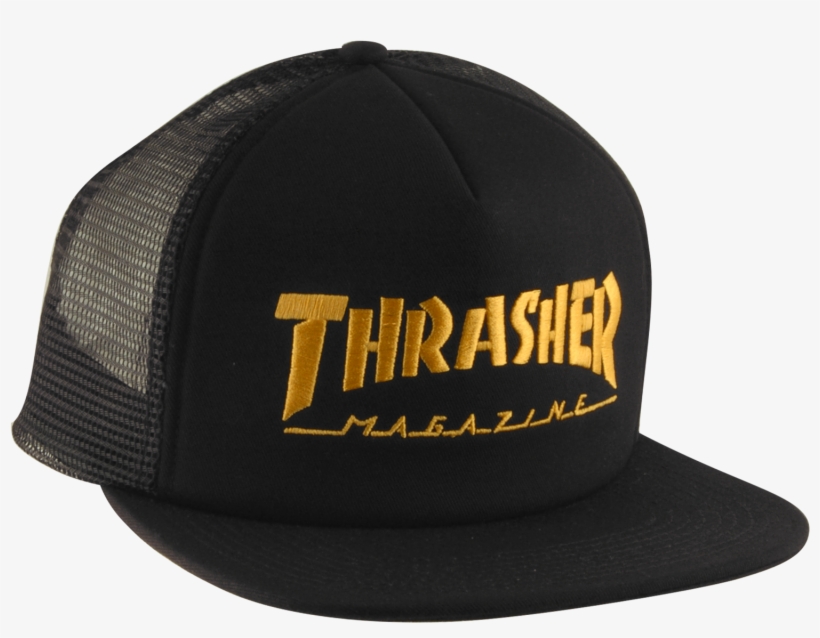 Thrasher Logo Embroidered Mesh Skate Hat - Young & Reckless Cap, transparent png