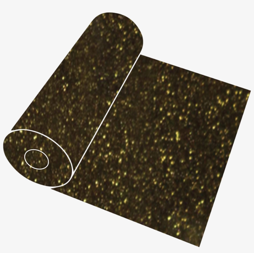 20" Black Gold Glitter Roll - Southeastern Craft Supply, transparent png
