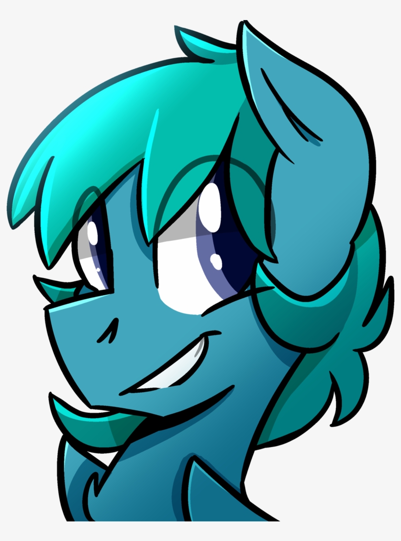 Themodpony, Avatar, Blue, Bust, Colored Pupils, Commission, - Cartoon, transparent png