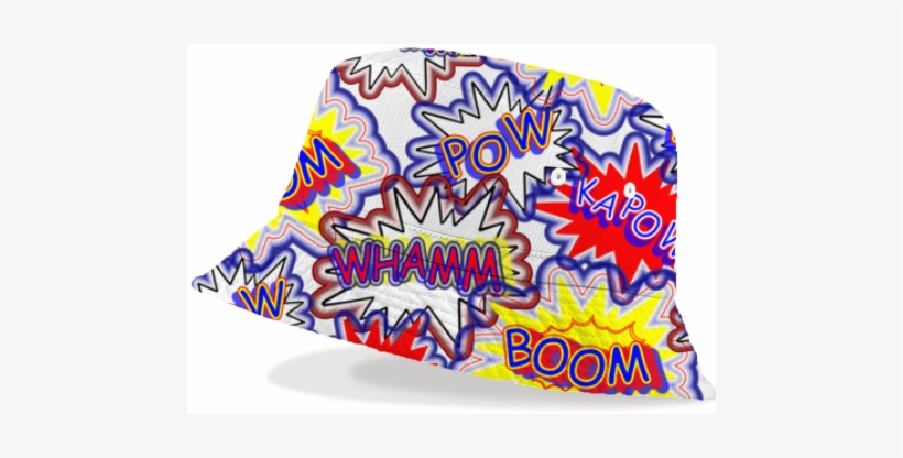 Shop Pow Wham Boom Kapow Fun Comic Book Graphic Bucket, transparent png