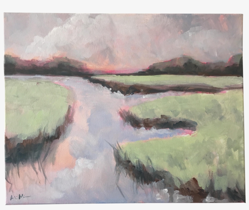 Impressionist Acrylic Painting Dawn By Alice Miles - Painting, transparent png
