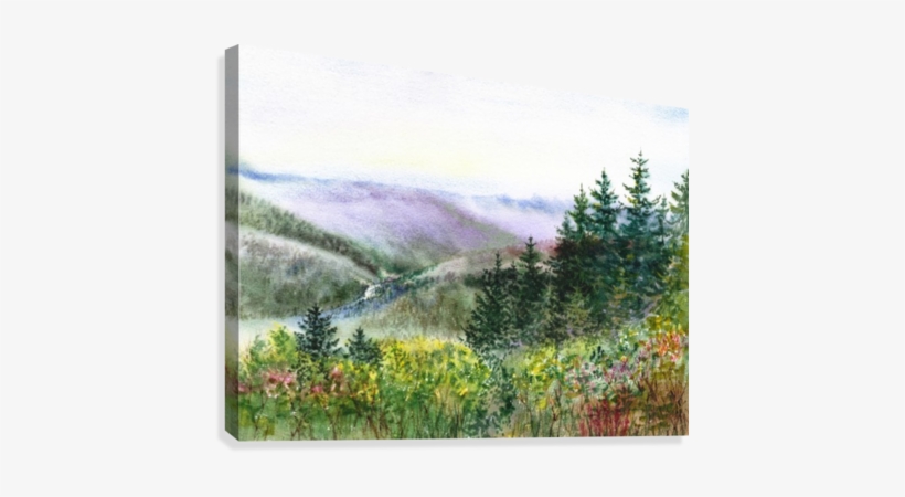 Landscape With Redwood Creek Canvas Print - Brushstone Redwood Creek Gallery Wrapped Canvas Wall, transparent png