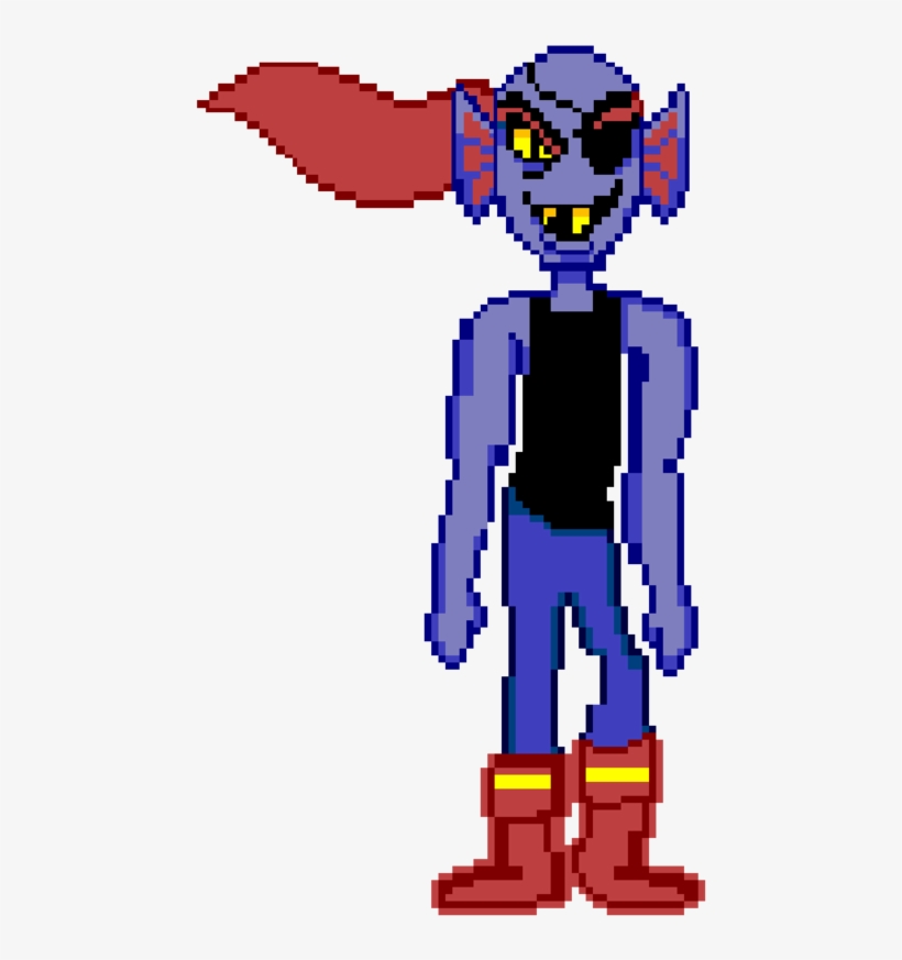 By Kirbypupppets On Deviantart - Undyne Sprite No Armor, transparent png
