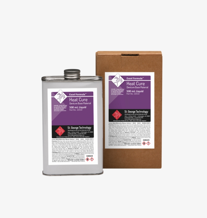 Excel Formula® Heat Cure Denture Base Material 500 - Denture Base Materials Heat Cure, transparent png
