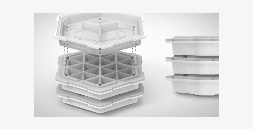 Please Click The Image To Enlarge - Stackable Ice Cube Tray, transparent png
