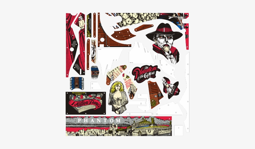 Phantom Of The Opera Plastic Set - Plastic, transparent png