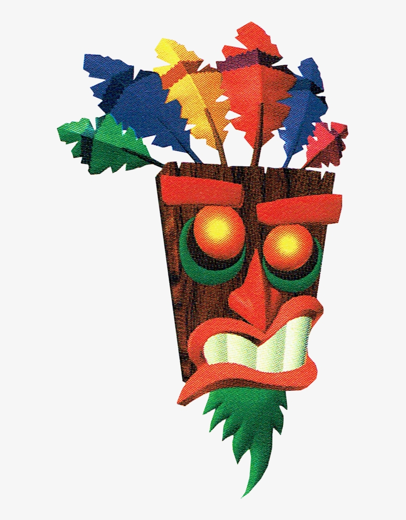 Japanese Aku Aku Crash 1 - Crash Bandicoot Japan Aku Aku, transparent png