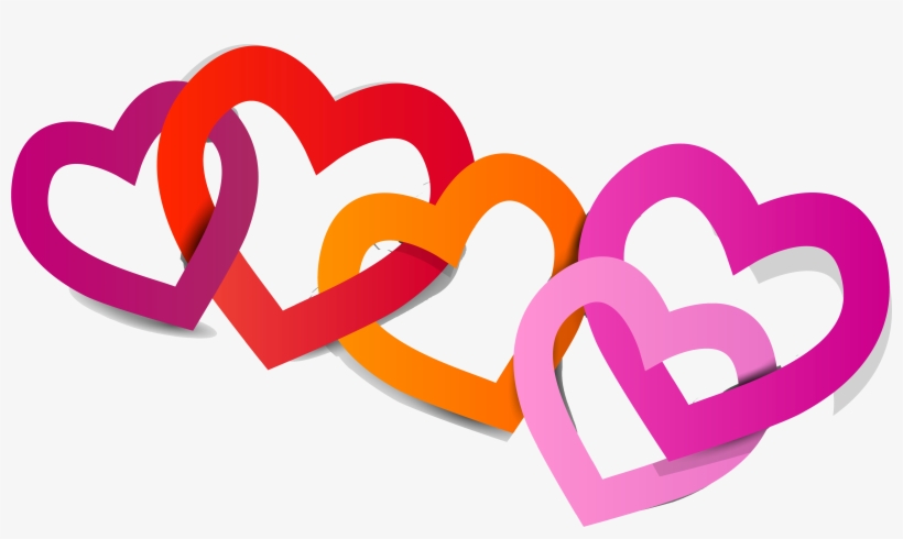 Album, Clip Art, Heart, Scrapbook, Missing You Love, - Love Chain Hearths Shower Curtain, transparent png