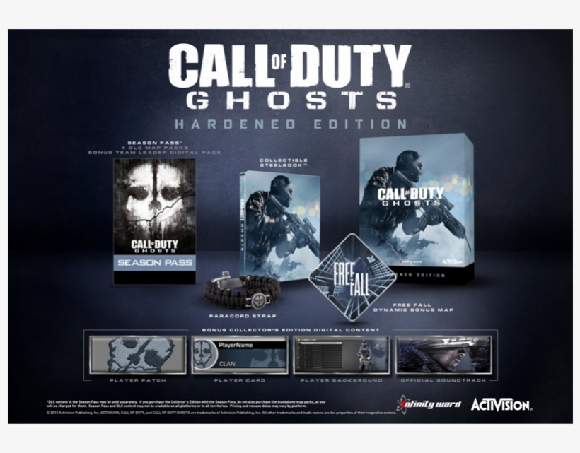 Ps4 Call Of Duty - Call Of Duty Ghosts Hardened Edition Playstation 4, transparent png