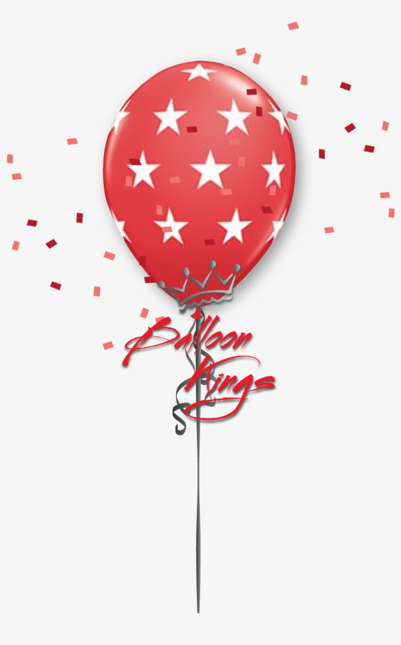 11in Latex American Stars - Blue Balloons With Printed Stars, transparent png