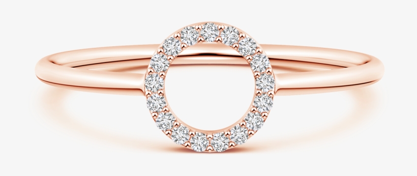 Round Lab Grown Diamond Open Circle Ring - Pure Ignis Round Lab Grown Diamond Open Circle Ring, transparent png