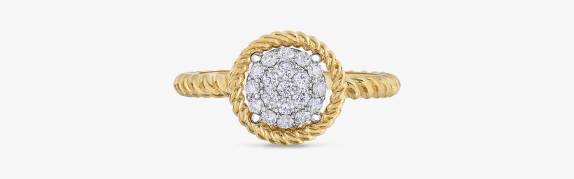 Roberto Coin Pave Circle Ring - Engagement Ring, transparent png