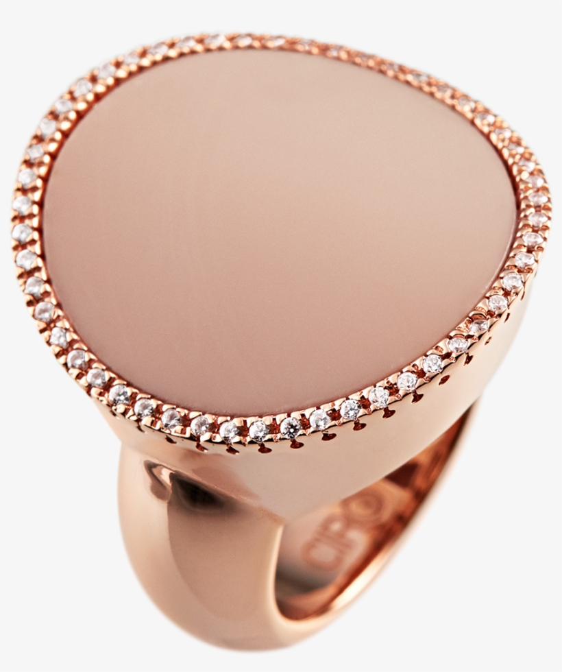 Joanne Circle Ring Pink - Ring, transparent png