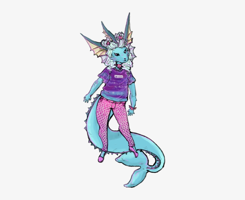 Seapunk And Vaporwave - Cartoon, transparent png