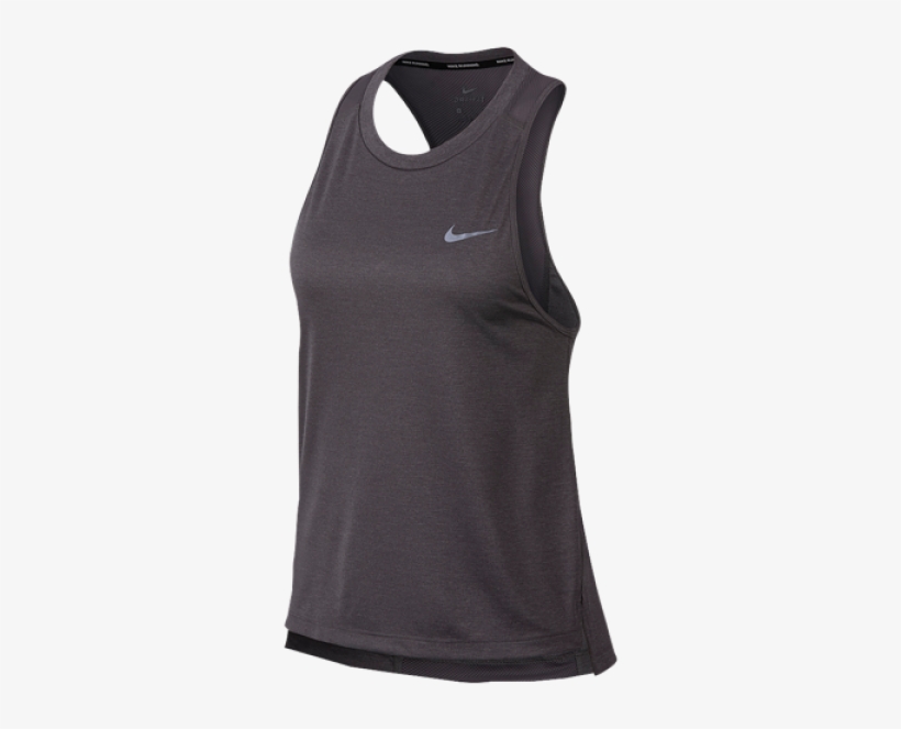 Nike Men's Dry Miler Sleeveless Running Shirt, Size:, transparent png