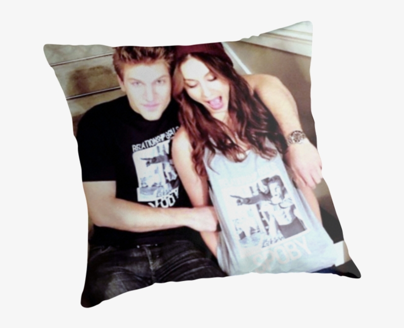 Troian Bellisario And Keegan Allen's Team Spoby Shirts - Cushion, transparent png