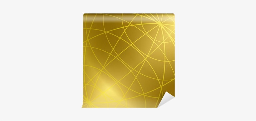 Gold Vector Background With Shiny Meridian Lines Wall - Graphic Design, transparent png
