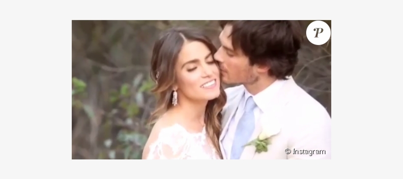 Nikki Reed Et Son Mari Ian Somerhalder Lors De Leur - Ian Somerhalder Wedding Hd, transparent png
