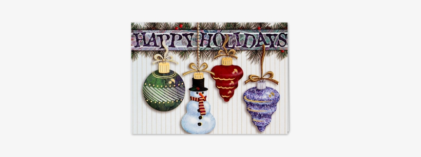 Picture Of Hanging Ornaments Greeting Card - Hanging Ornaments Holiday Greeting Card - Classic Quantity(50), transparent png