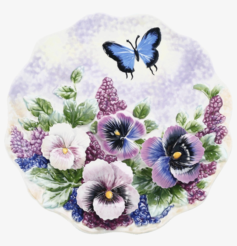 Ceramic Hand-painted Pastoral Hanging Plate Decorative - Ceramic, transparent png