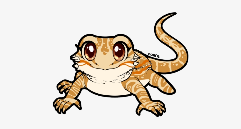 Clipart Black And White Download Beans Ochii Kou I - Bearded Dragon Clip Art, transparent png