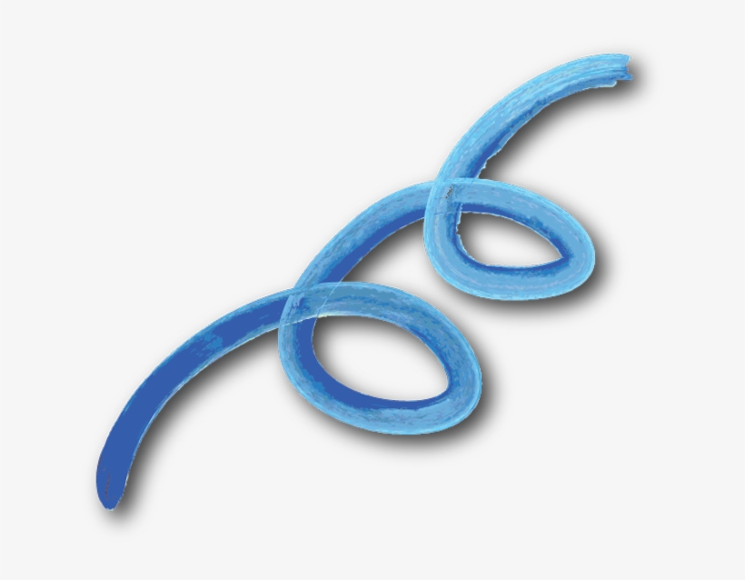 Red Streamer - Electric Blue, transparent png