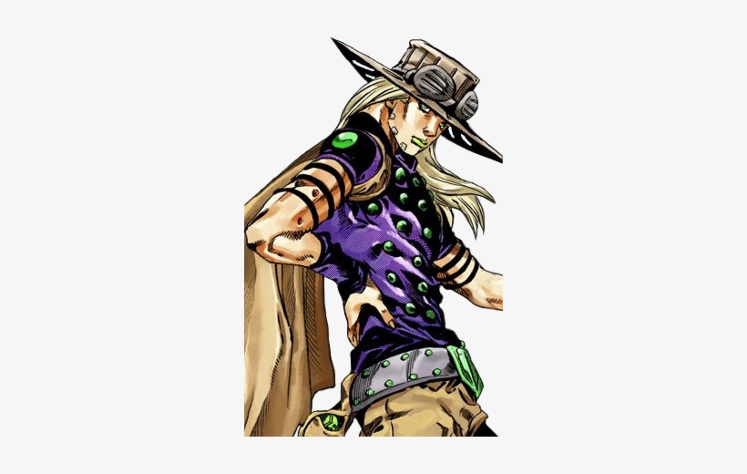 So His Main Outfit Consists Of A Tight Fitting Dark/black - Jojo Transparent Steel Ball Run, transparent png