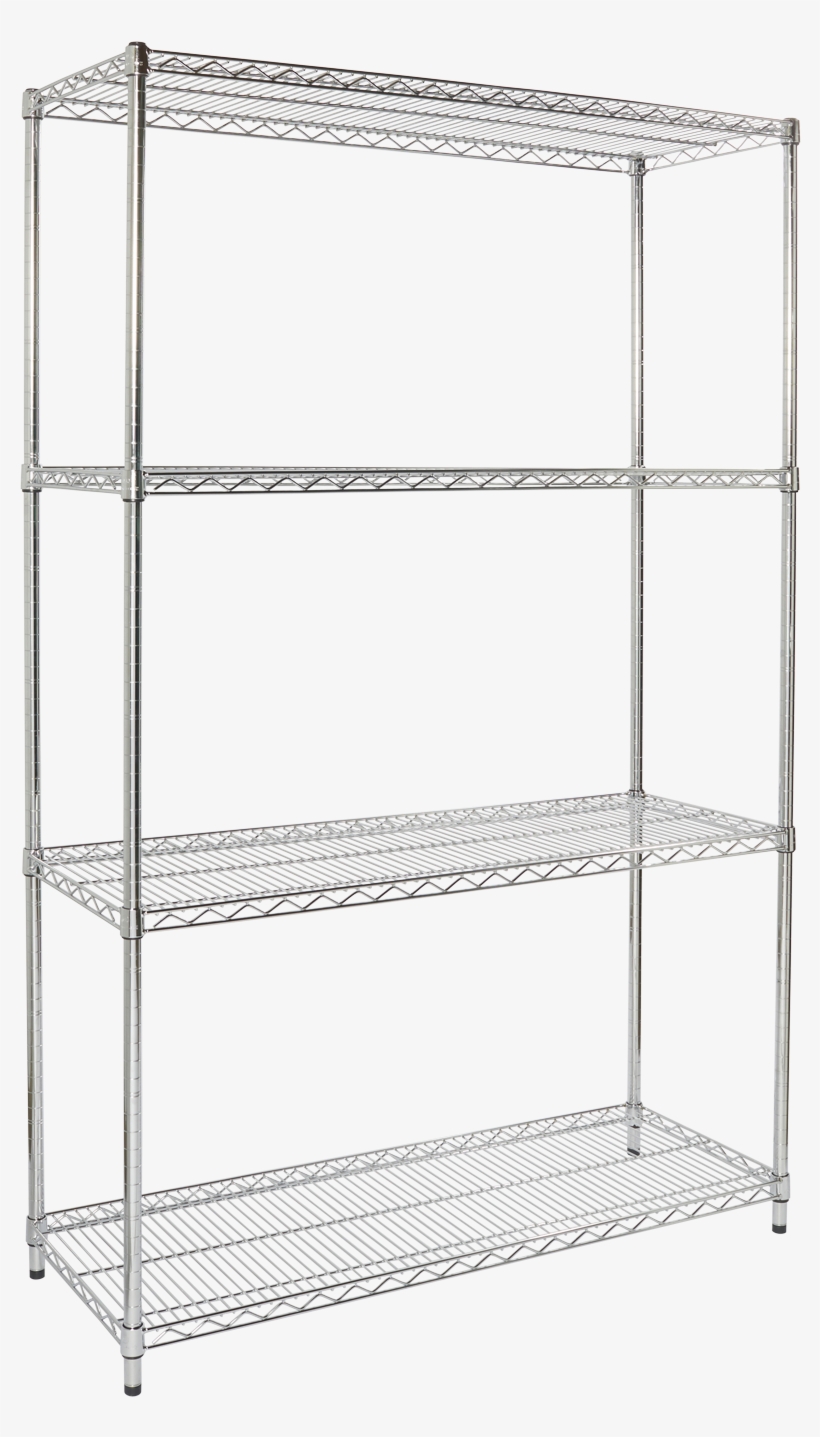 Chrome Industrial Post Shelving - Shelf, transparent png