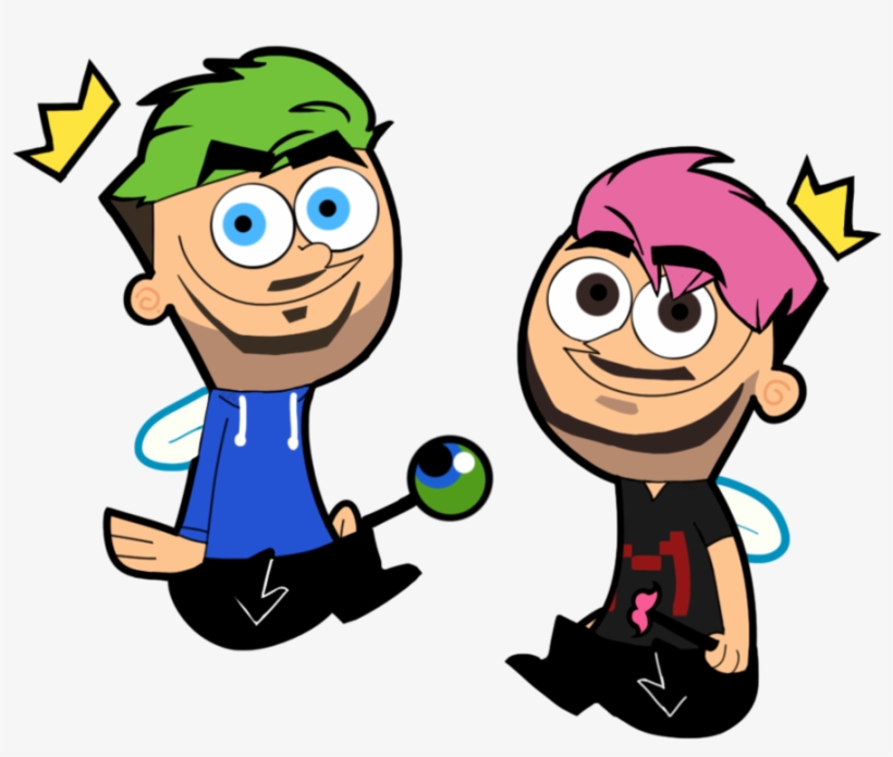 Jacksepticeye And Markiplier - Genderbent Fairly Odd Parents, transparent png