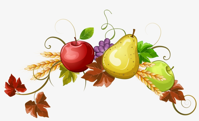 Fall Border Clipart Png Download - Clip Art Fruit Borders, transparent png