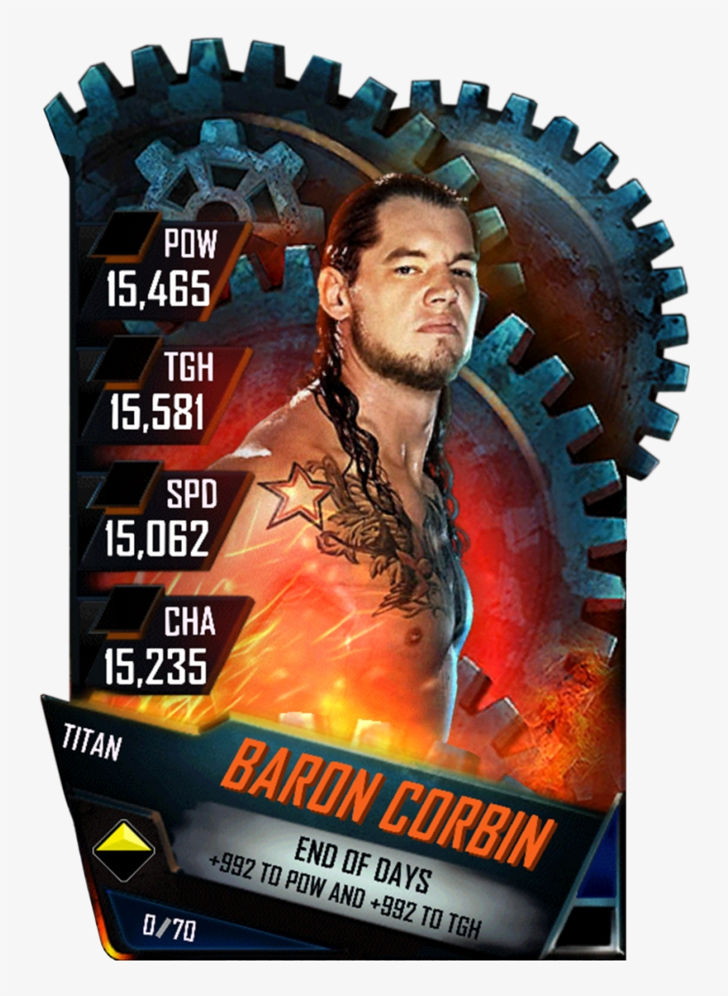 Baroncorbin S4 18 Titan - Finn Balor Wwe Supercard Titan, transparent png