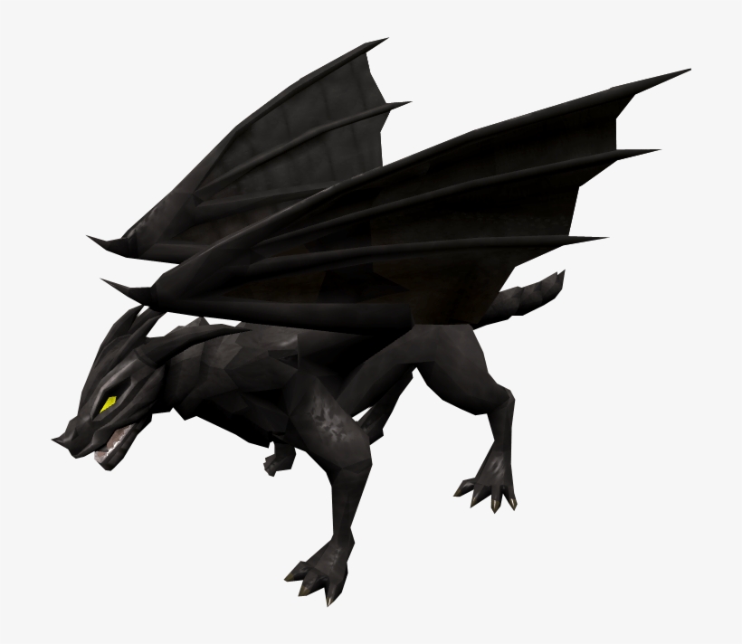 Pictures Of Black Dragons - Runescape Black Dragon, transparent png