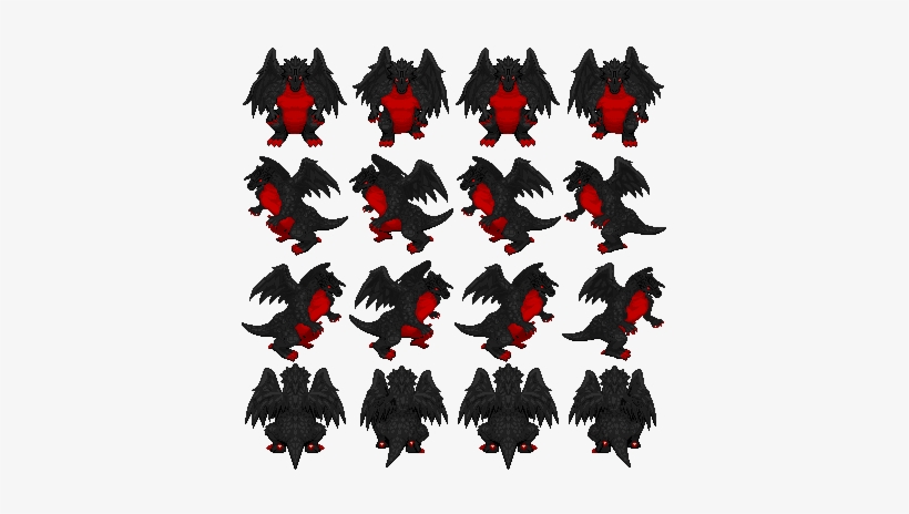 Black Dragon - Rpg Maker Character Dragon, transparent png