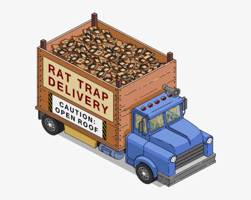 Rattrapdeliverytruck - Simpsons Tapped Out Duff Truck, transparent png