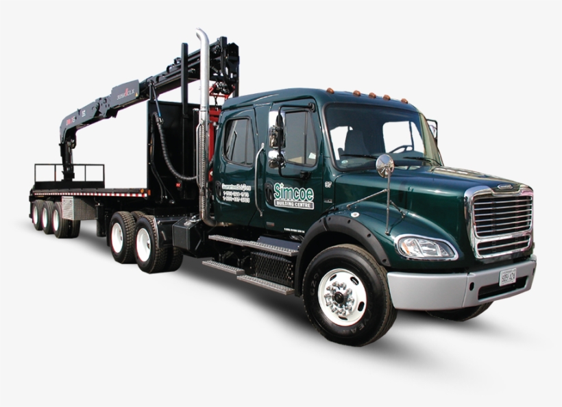Green Simcoe Block Truck - Trailer Truck, transparent png
