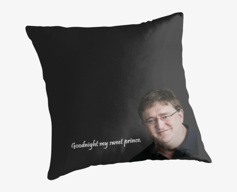 Svg Images Of Gabe Newell Pillow Spacehero Sweet - Throw Pillow, transparent png