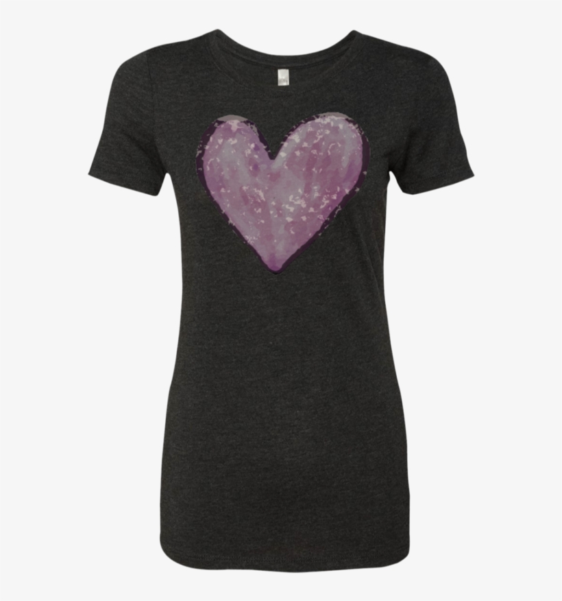 Watercolor Heart - Women's T-shirt - T-shirt, transparent png
