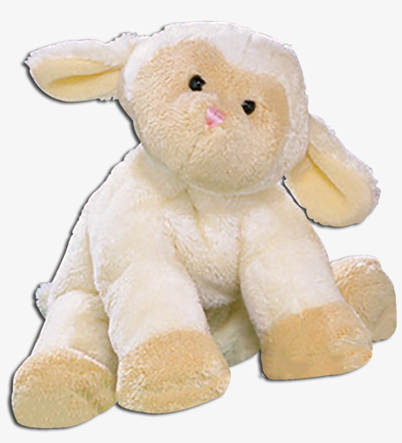 Gund Babs Silky Soft Creamy White Lamb Stuffed Animal - Stuffed Animal Lamb Png, transparent png