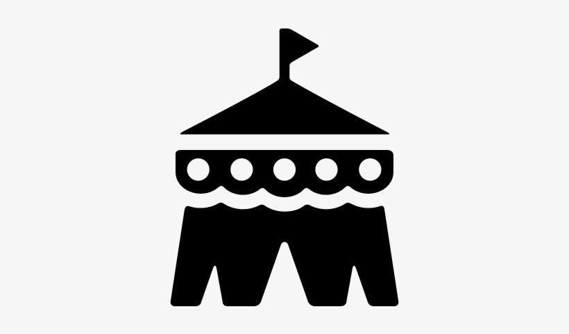 Circus Tent Vector - Inflables Silueta Png, transparent png