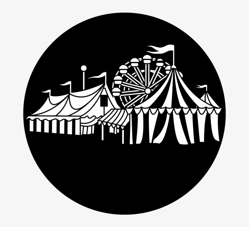 Circus Tent - Circus Tent Black And White, transparent png