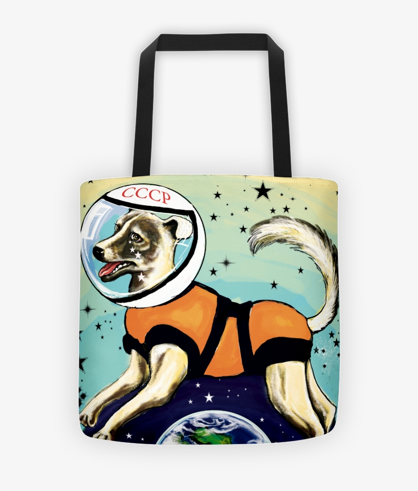 Laika Cccp Space Dog Tote - Laika Cccp Shirt, transparent png