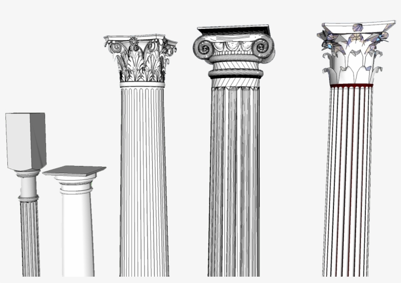 Jpg Royalty Free Column Clipart Ionian - Greek Post Png, transparent png