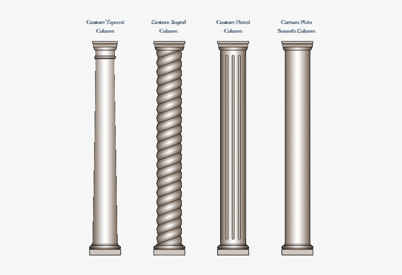 The Gallery For > Greek Column Png - Different Columns, transparent png