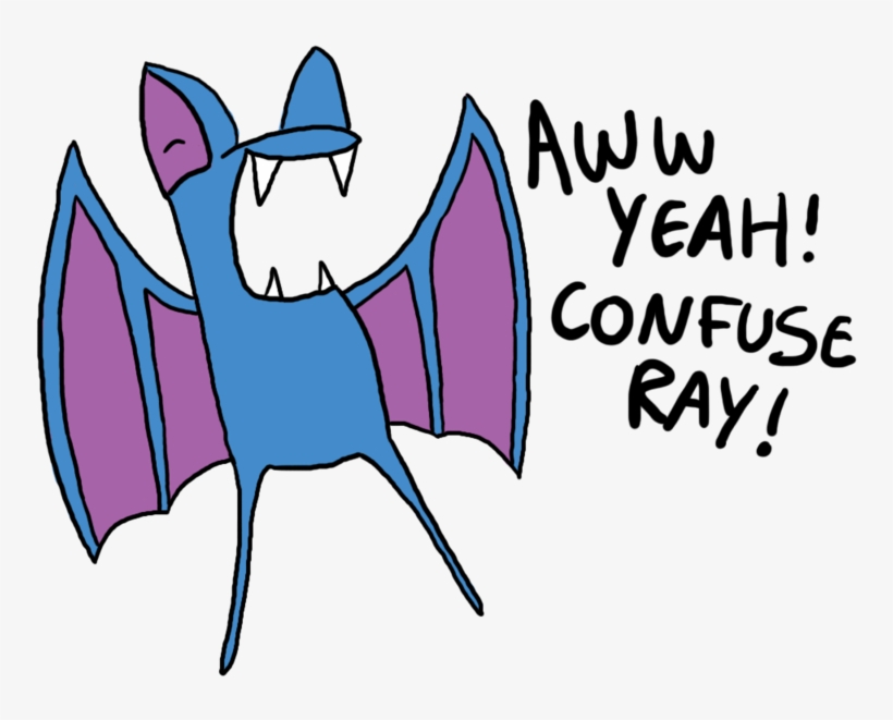 Zubat Used Supersonic - Zubat Used Confuse Ray, transparent png