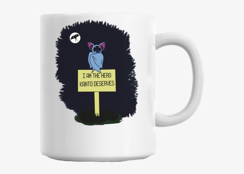 Dark Knight Zubat Mug - Styleart Dark Knight Mug - Mug1-white-anxj, transparent png