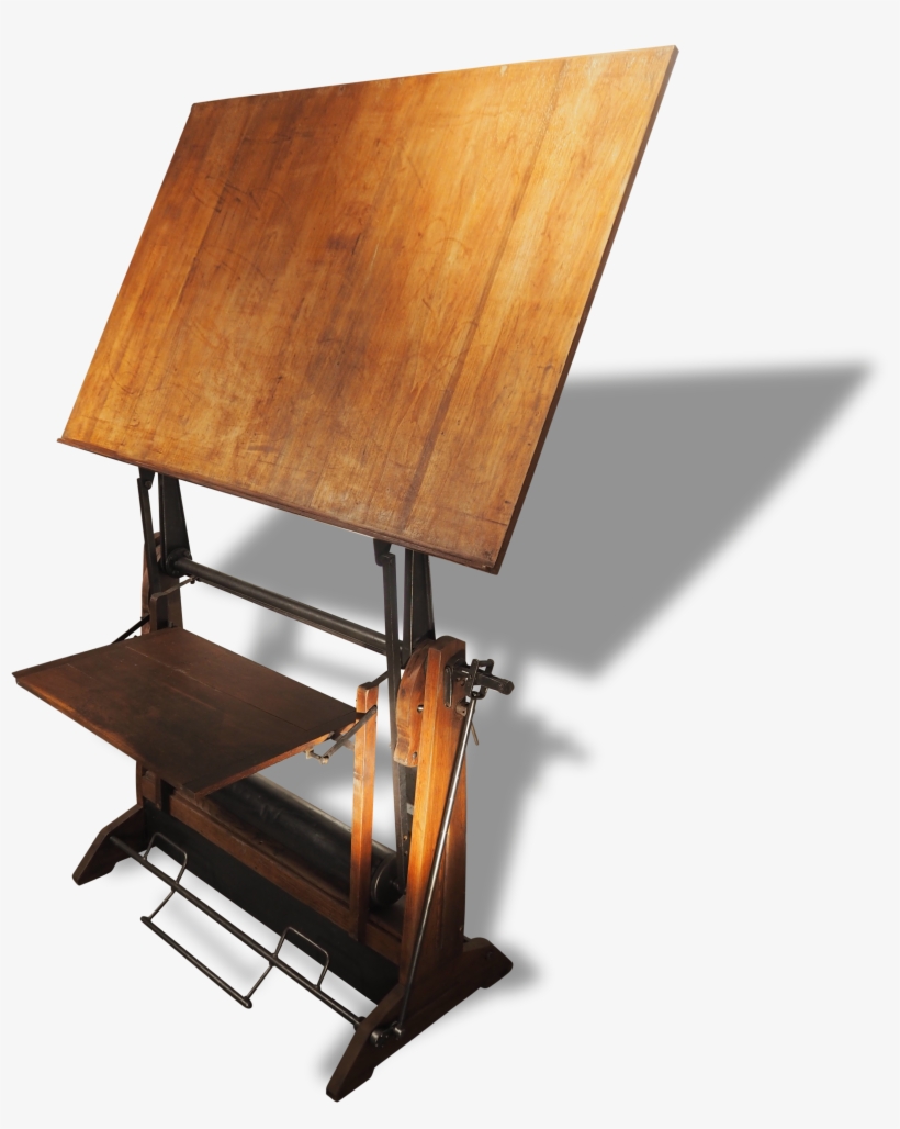 Table Desk Drawing Furniture Wood - Drawing, transparent png