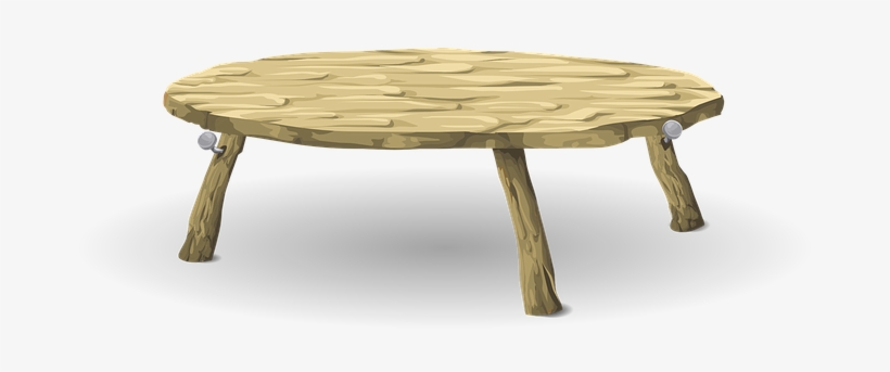 Table Round Furniture Wood Wooden Brown Ru - Food, transparent png