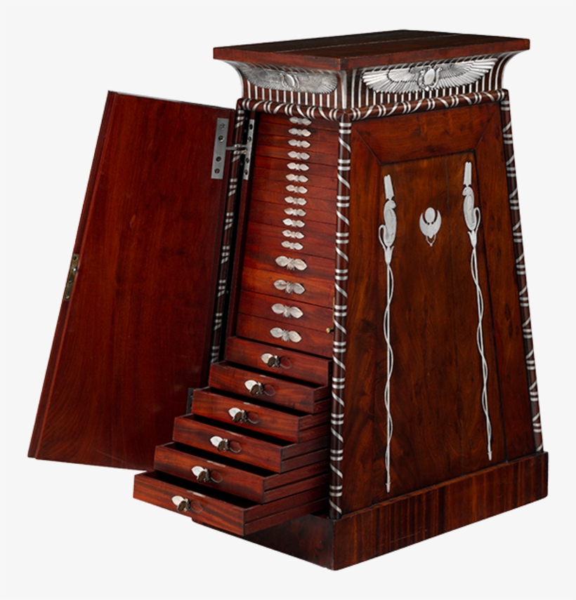 Legs, Base And Shelf Of Yew Wood - Coin Cabinet Poster Print By Designed By Charles Percier, transparent png